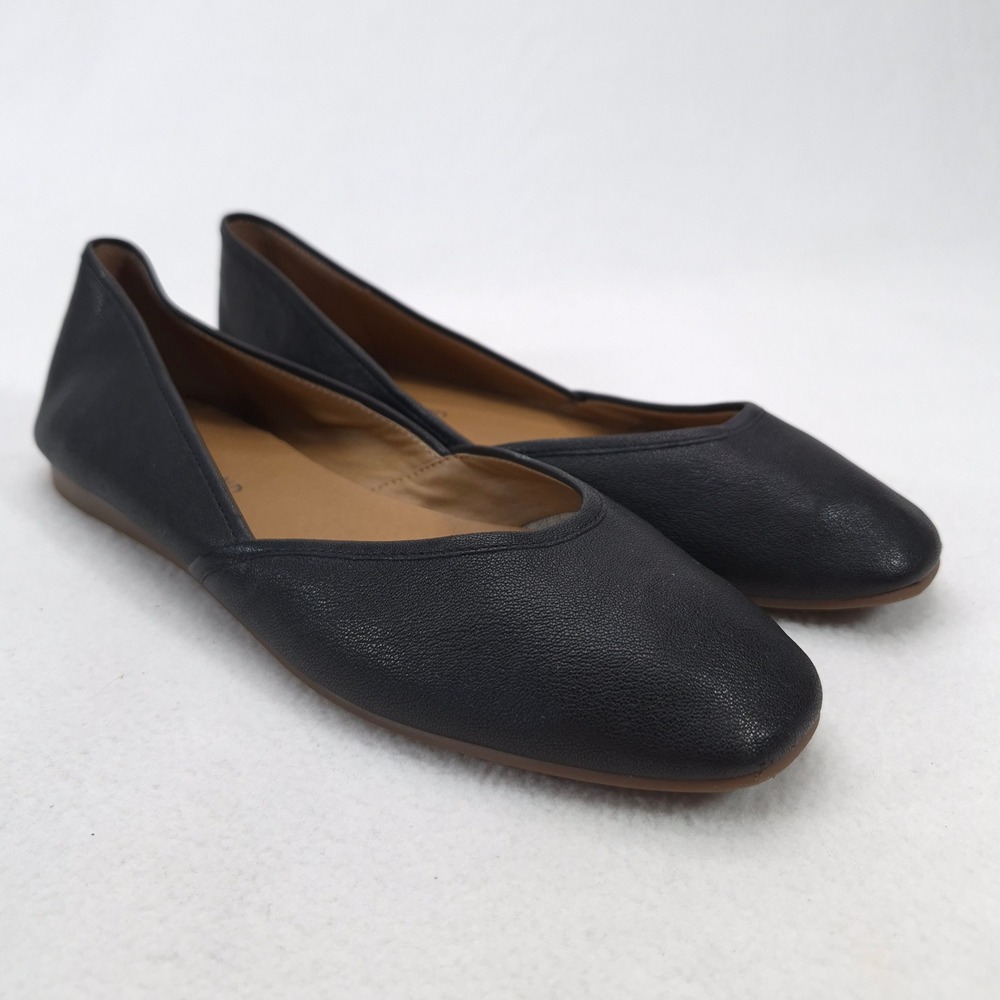 Lucky Brand Black Leather Ballet Flats